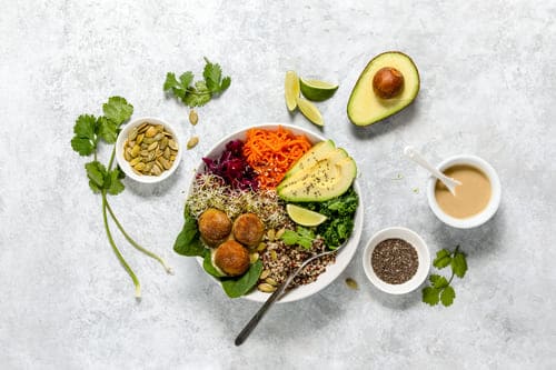 Buddha bowl con semillas de Chia